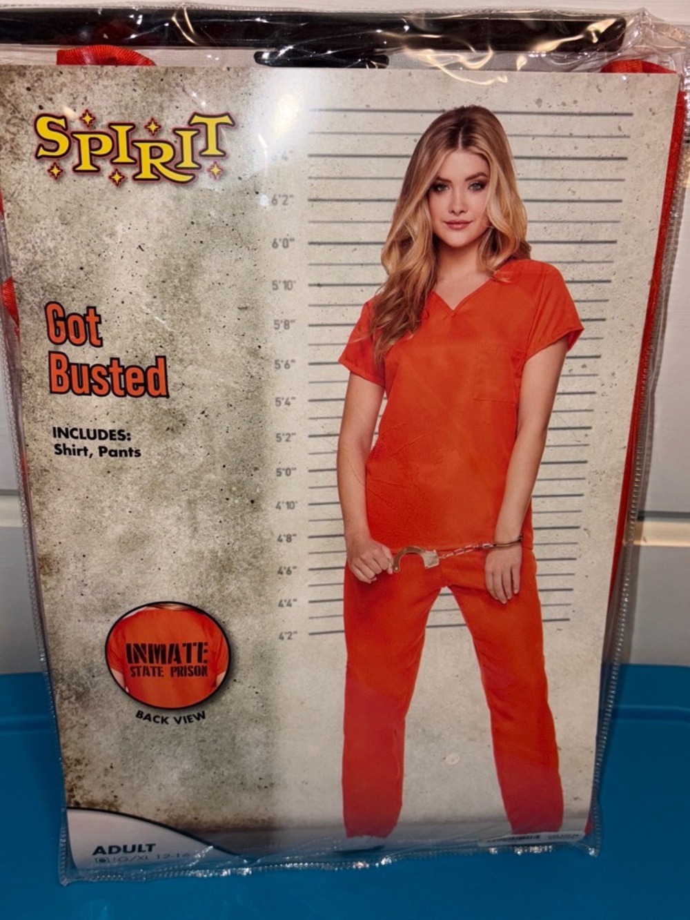 Spirit Women's Orange Prison Jumpsuit Costume